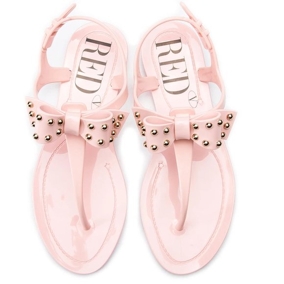 NWOT RedValentino Petal Jellybeans Sandals with Bow size 38
